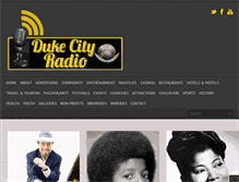 Tablet Screenshot of dukecityradio.com